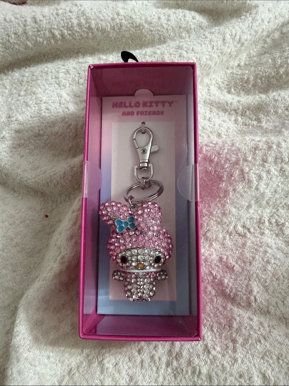 Hello Kitty and Friends Sanrio My Melody studded rhinestone keychain
